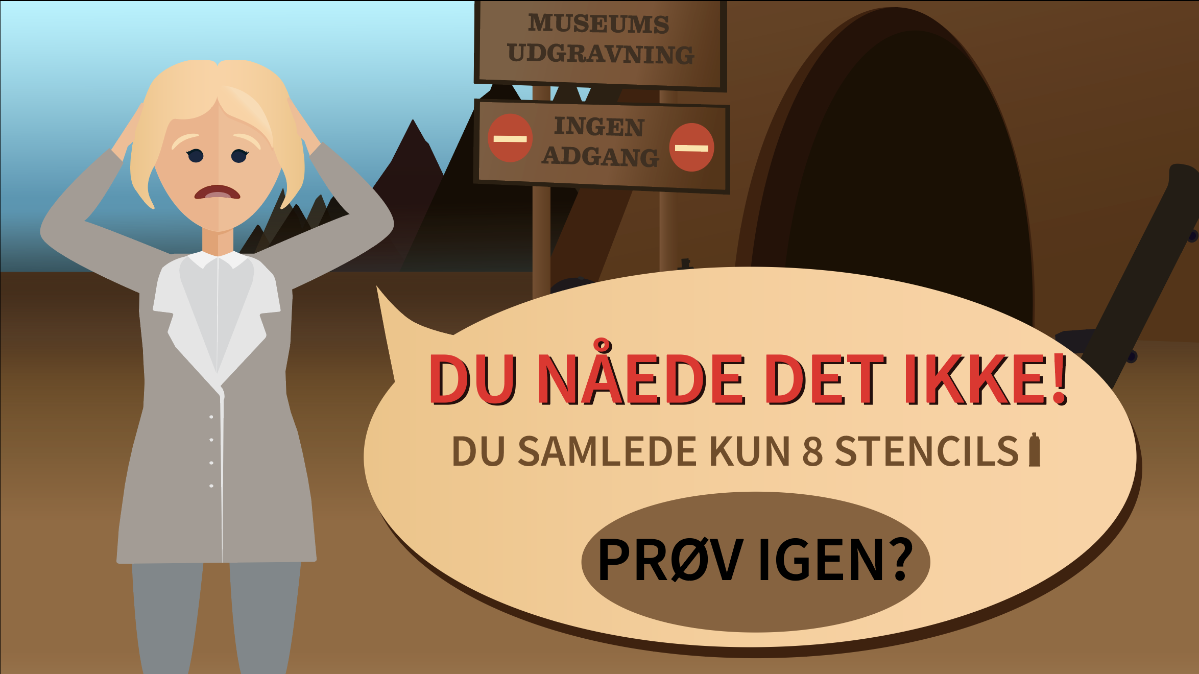 game over skærm