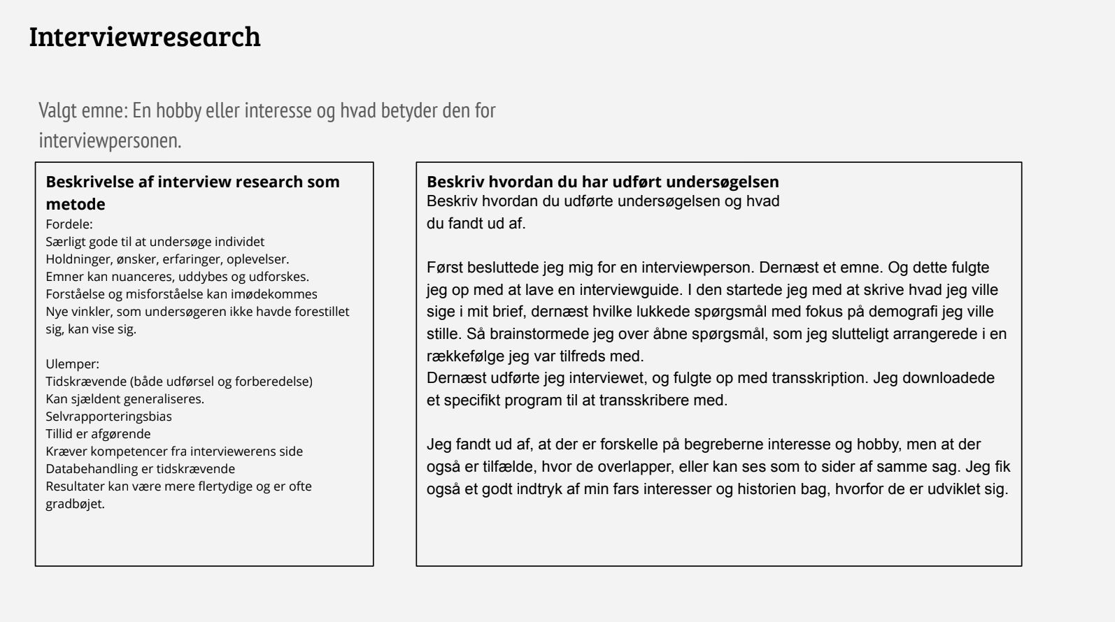 interview som metode
