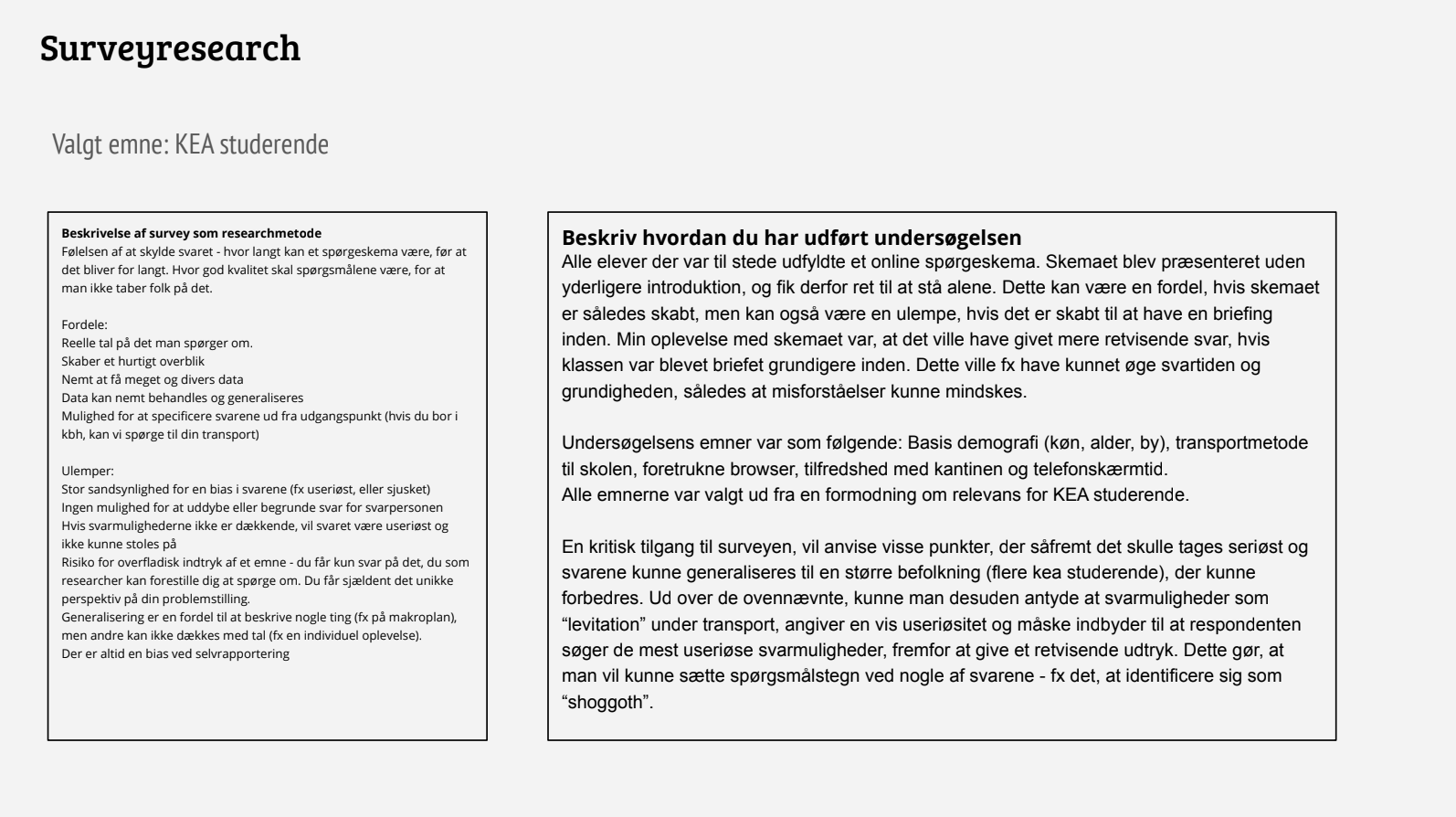 survey som metode