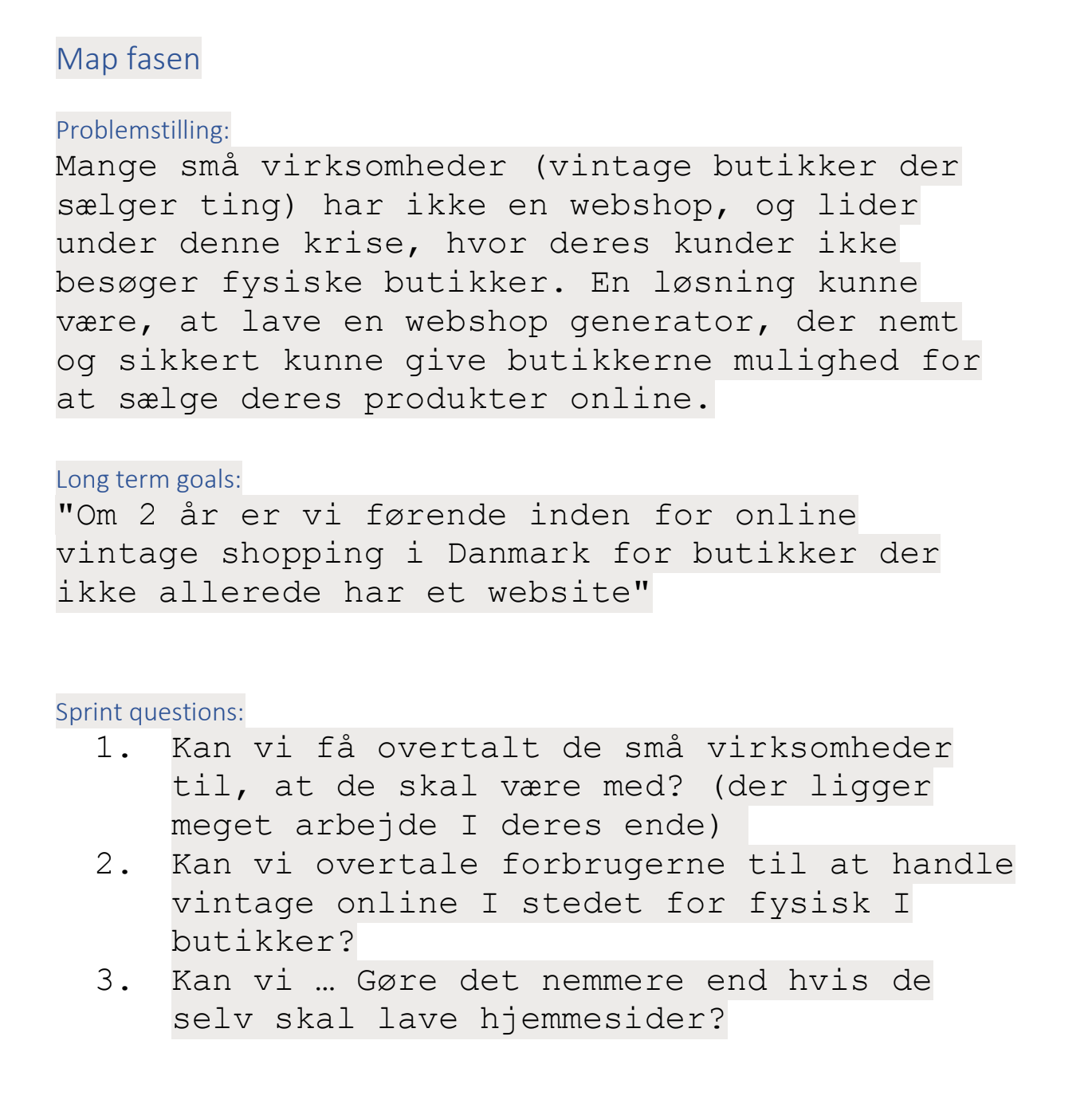 problemstillingen