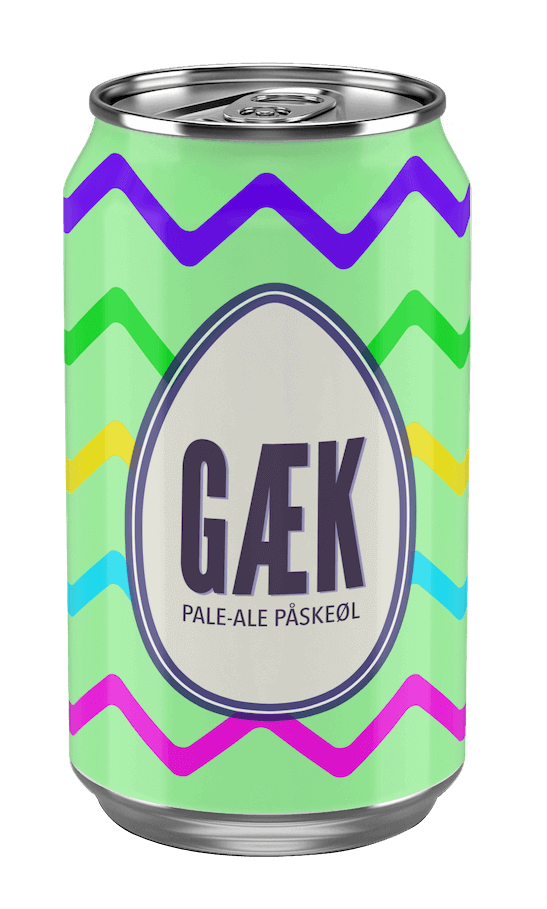 Billede af påskeøllen i det grønne design