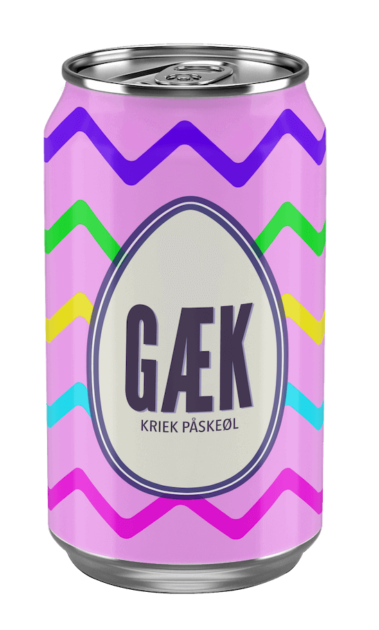 Billede af påskeøllen i det lyserøde design